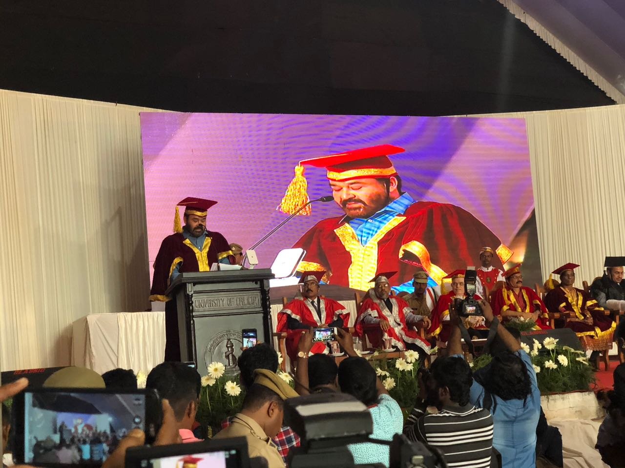 Calicut University honours Mohanlal with D.Litt.